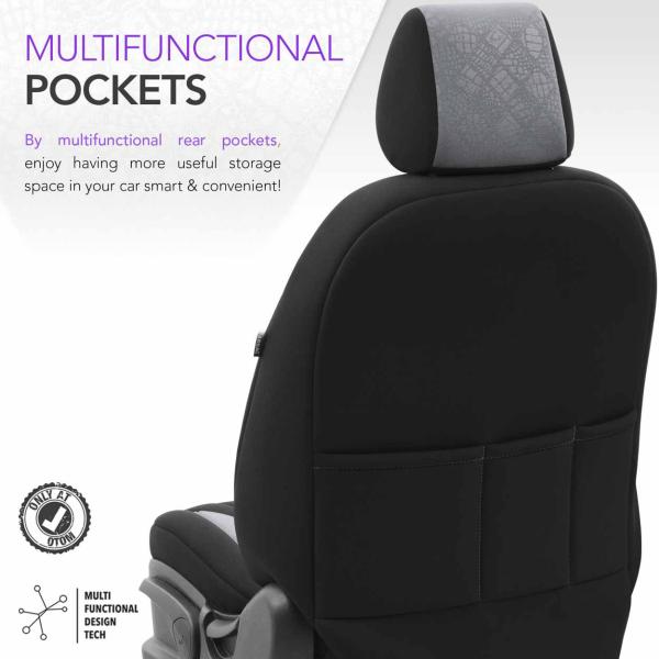 Auto Sitzbezug Set Universal Vorne und Hinten Komfortabel Komplett Set